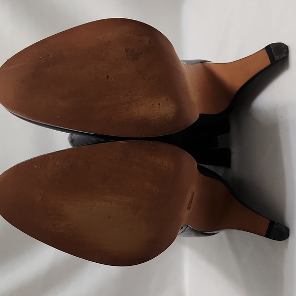 Coach Jessie Silky Nappa Black Leather Heeled Tassell Booties (W Size 10) - Picture 13 of 16